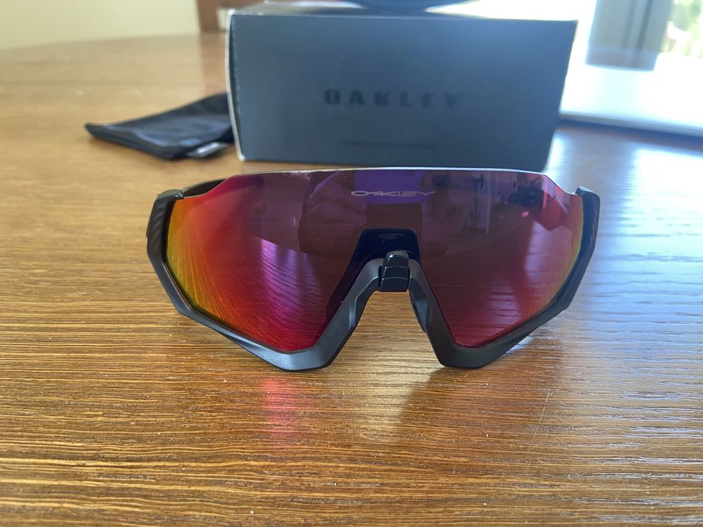 Okulary Oakley flight jacket na rower do biegania