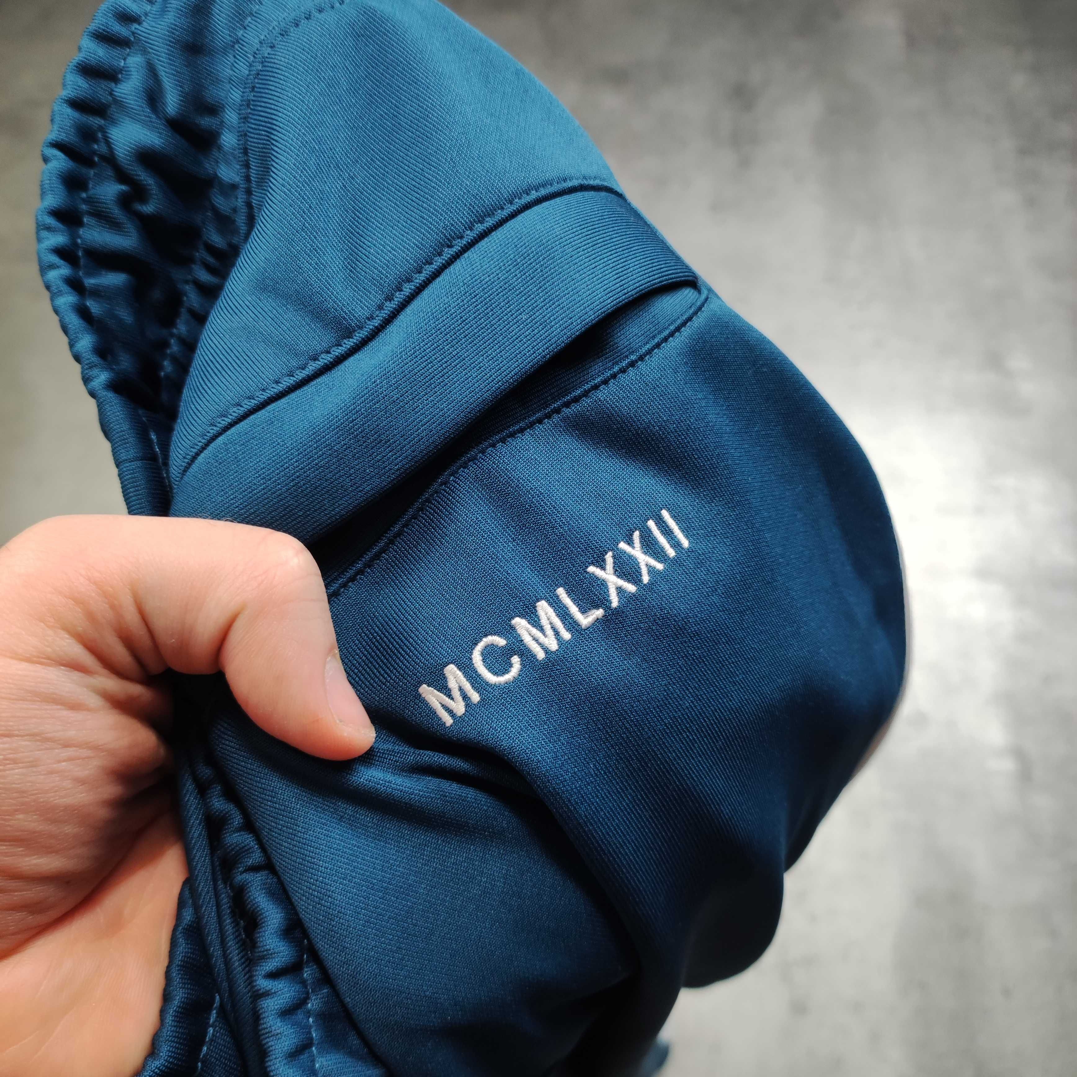 MĘSKIE Dresy PREMIUM Joggery Nike Lampas Granatowe Swoosh Limited