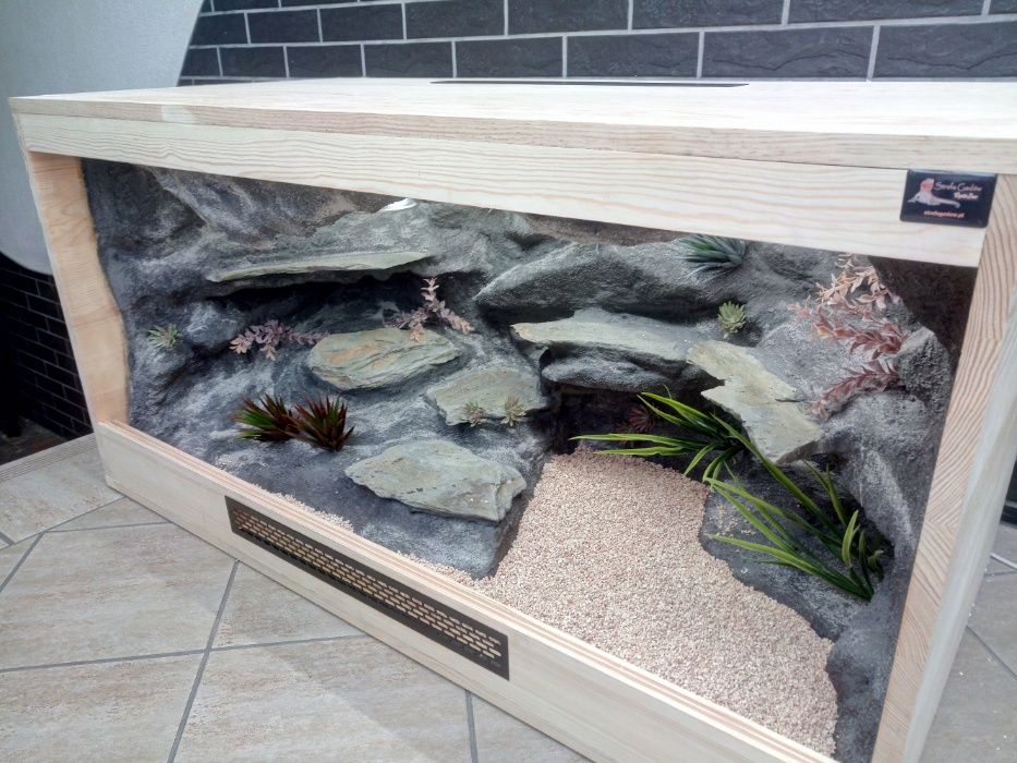 Terrarium pustynne nr59 drewniane- sosna 120/60/60 na zamówienie