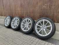 4x Oryginalne koła 19-stki Audi A4 RS4 235/40/19 Pirelli 7mm 2018r.