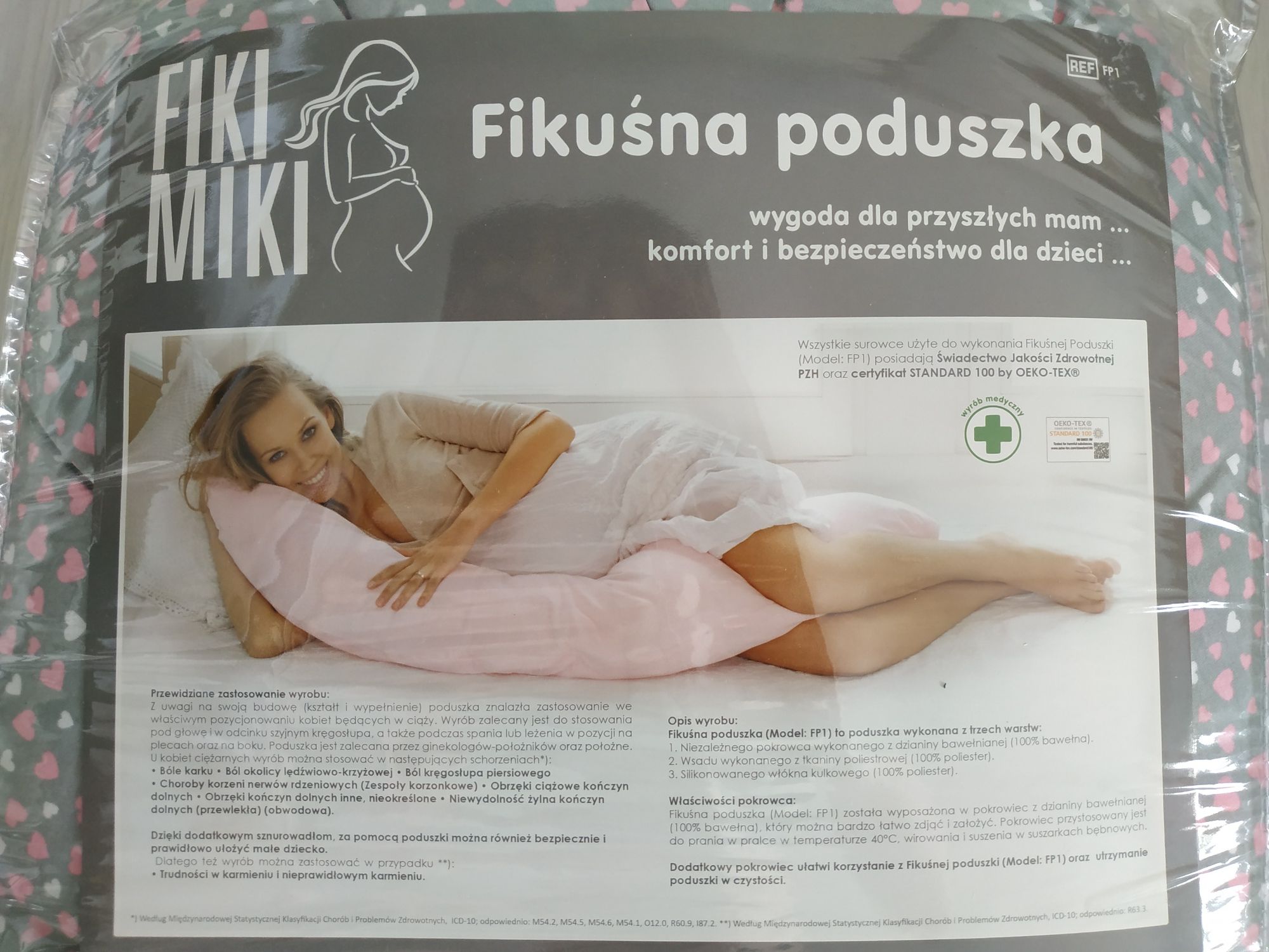 Fikuśna poduszka/dla kobiety w ciąży/do karmienia/kokon/Fiki Miki