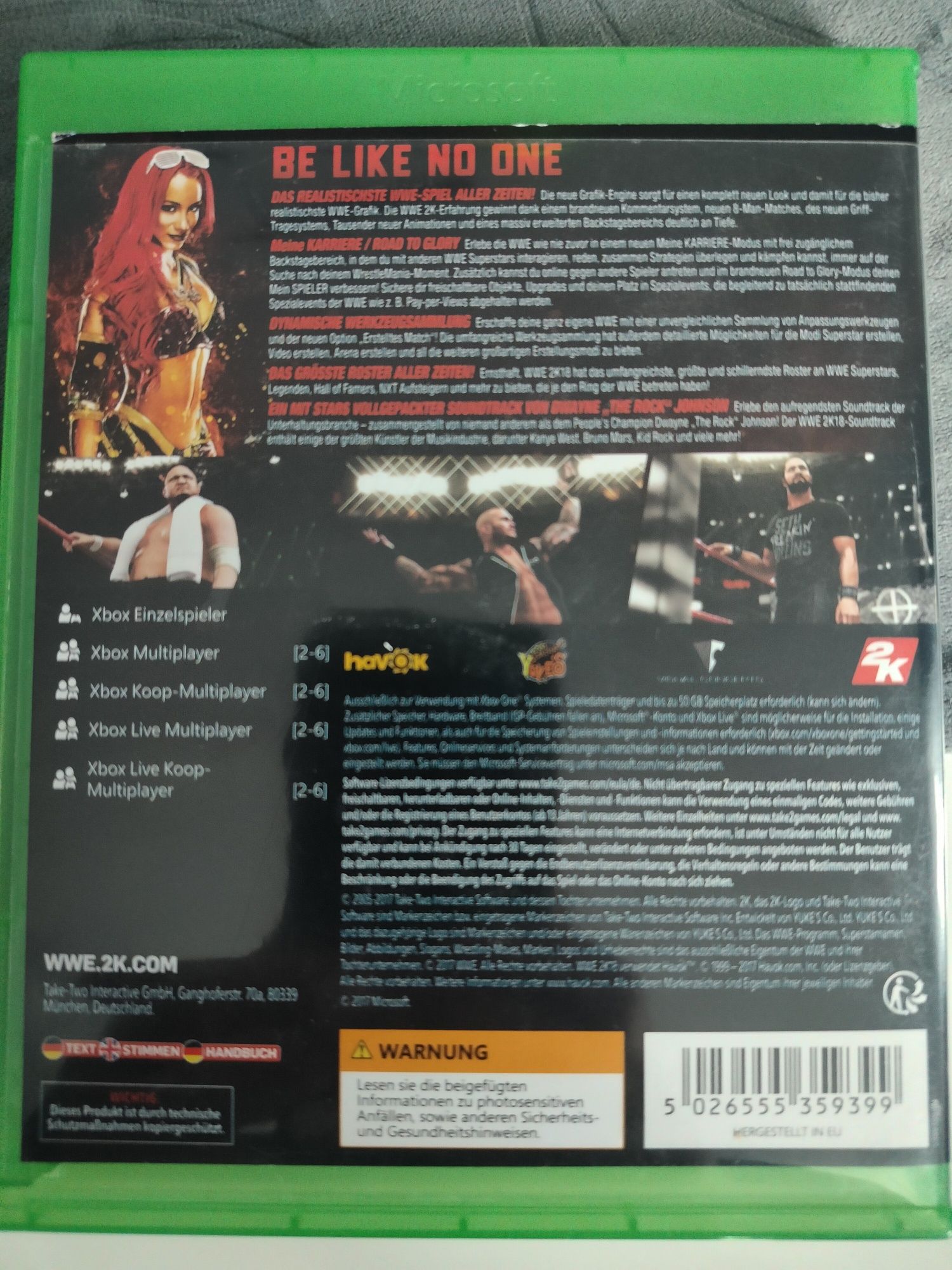 WWE W2K18 XBOX one