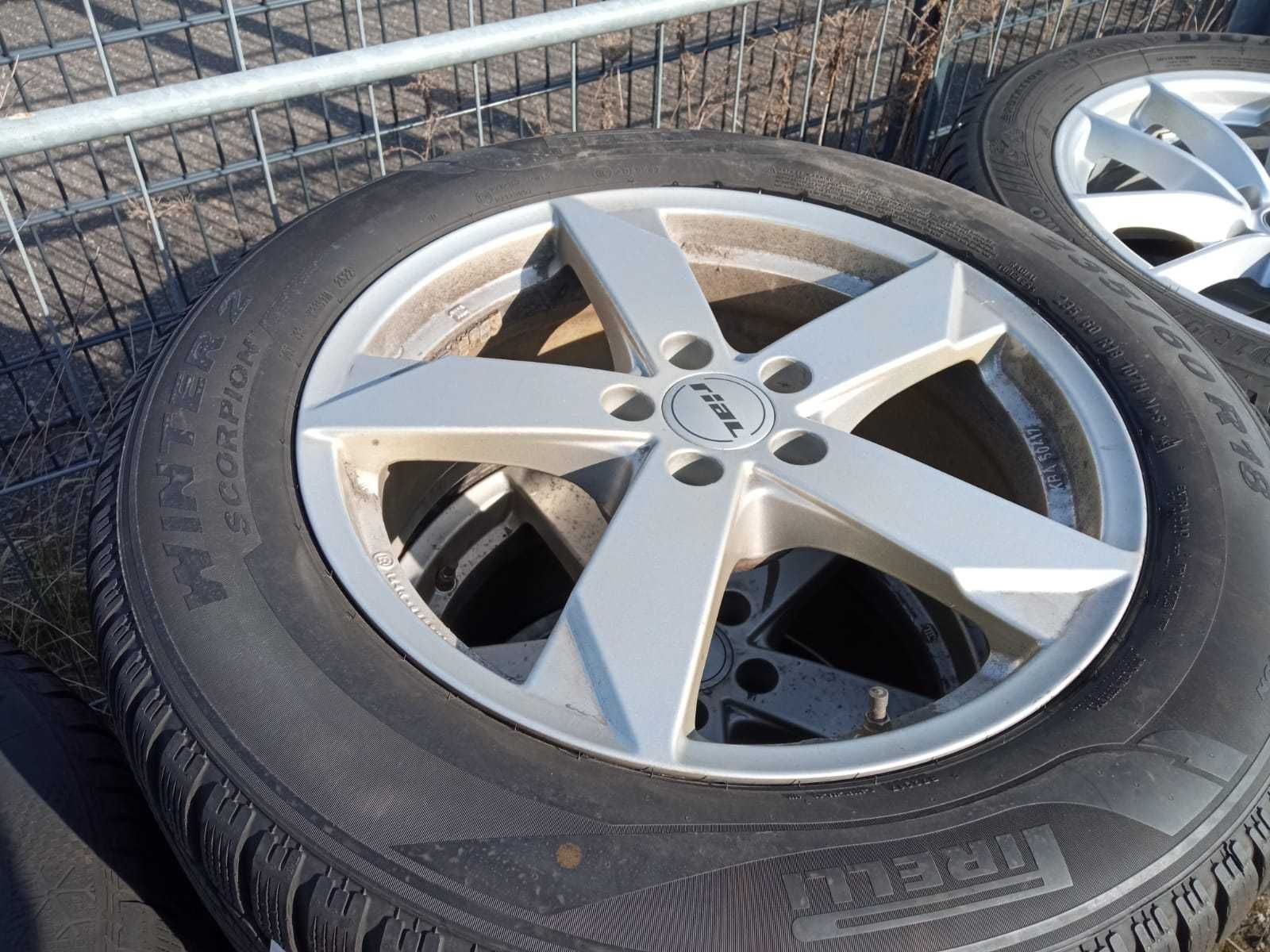 Alu felgi 18 stki 5x112 Audi Q5 Q3 z oponami M+S z 2022 roku