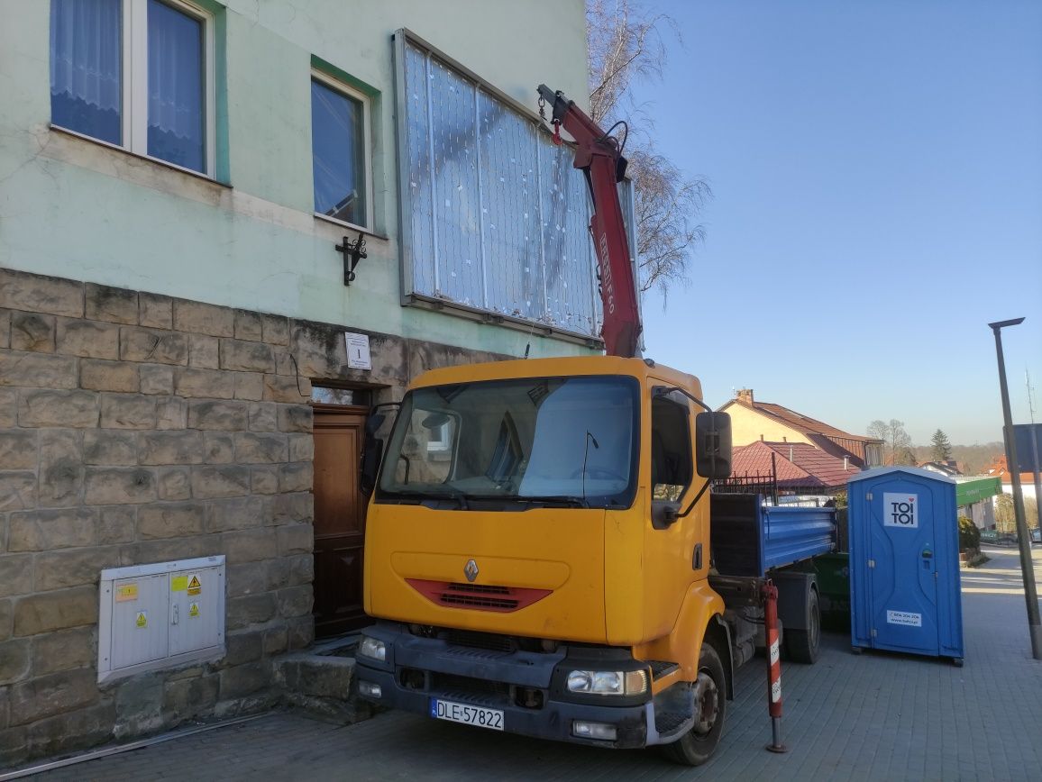 Transport wywrotką HDS. Piasek, ziemia, żwir, bazalt granit itp. 6t