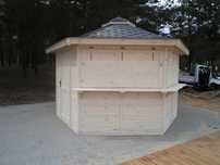 Domek handlowy 6 4M drewniany kiosk sklepik producent