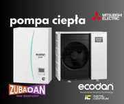 Pompa ciepła Mitsubishi Electric Zubadan 8 KW, MAŁOPOLSKA Z MONTAŻEM