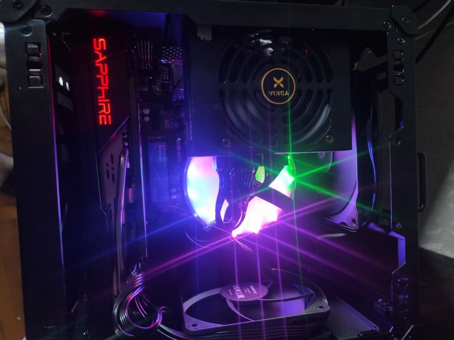 Ігровий комп'ютер Ryzen 5500+RX5700 8gb gddr6+32gb ddr4 3600cl18+SSD2t