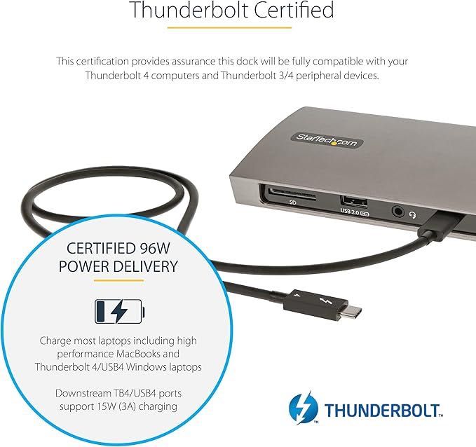 Универсальная док станция StarTech.com Thunderbolt 4 Dock для ноутбука