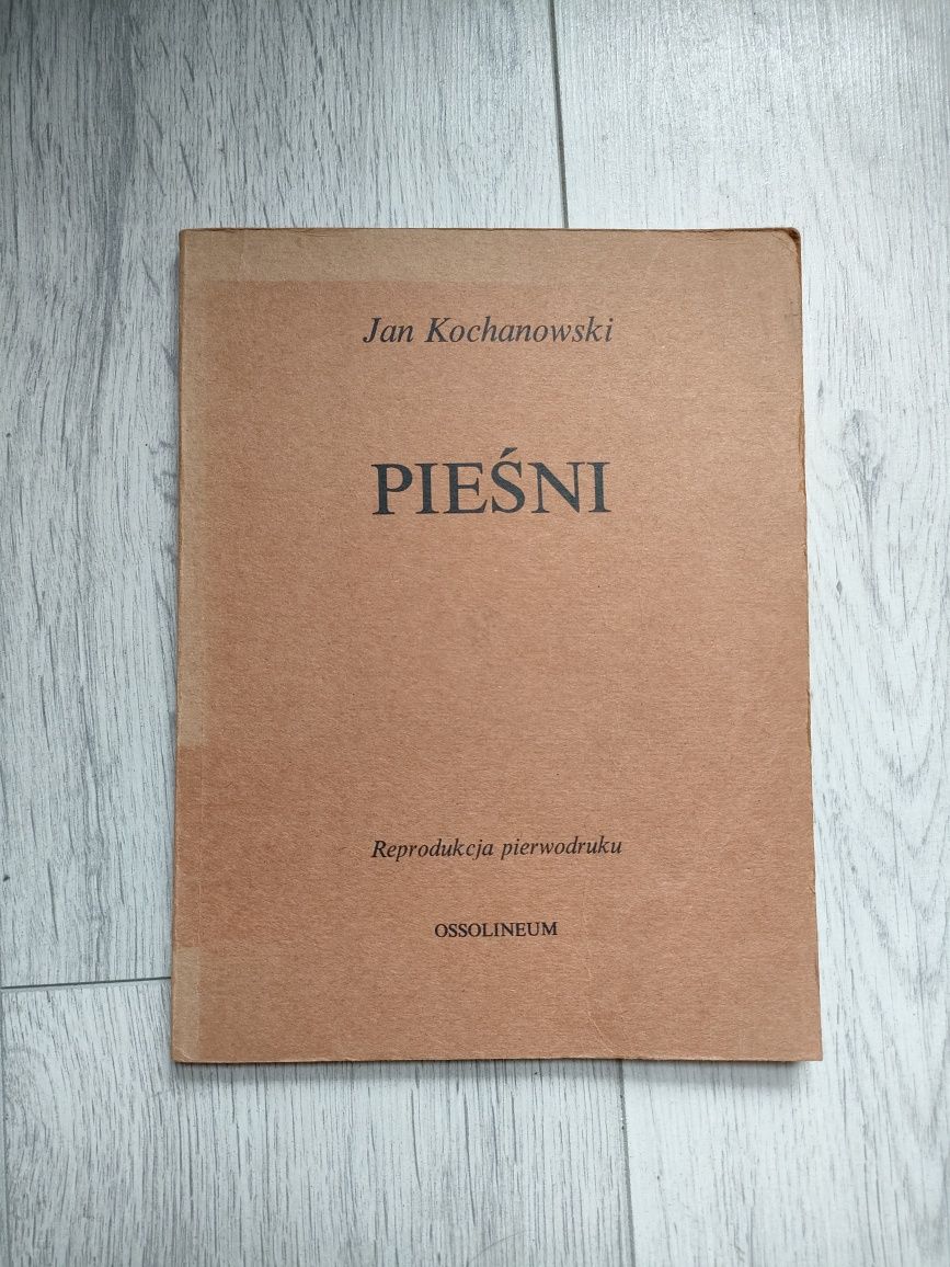 Pieśni Jan Kochanowski - reprodukcja pierwodruku