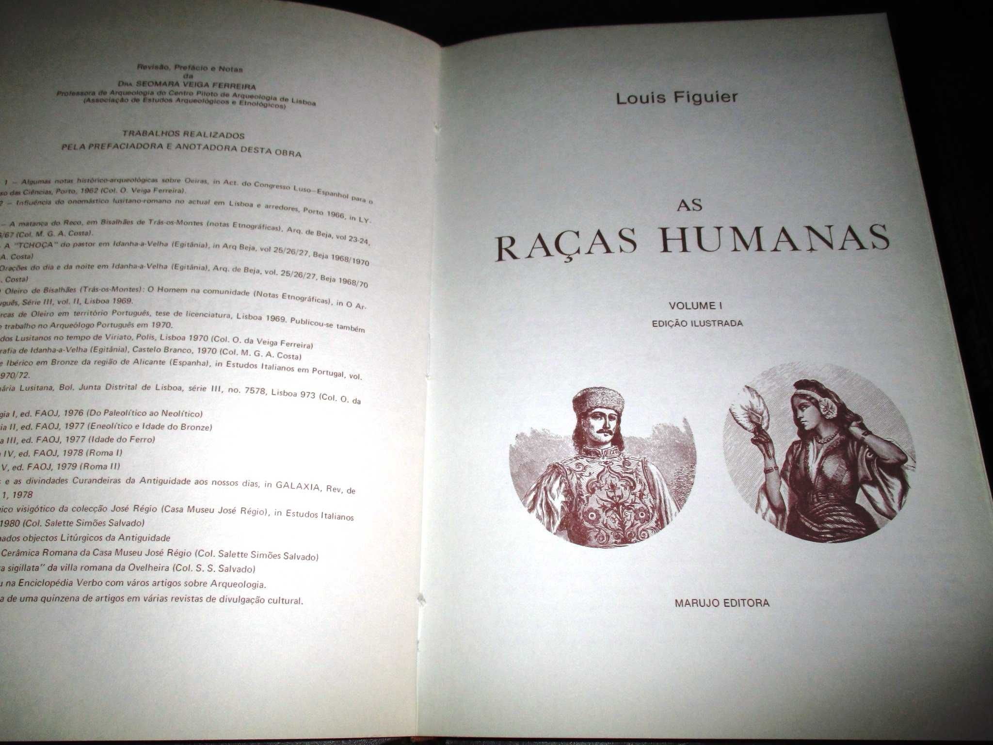 Livro Raças Humanas Louis Figuier Marujo Editora