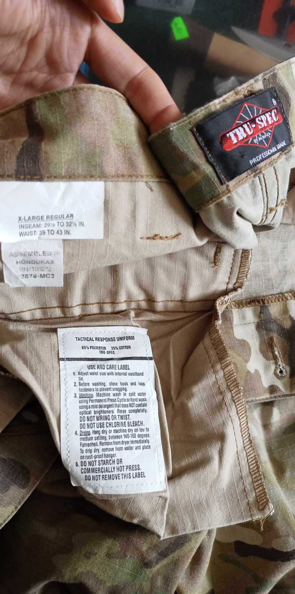 Spodnie ACU US. Army TruSpec Multicam r.XLarge Regular pas112(2XL)