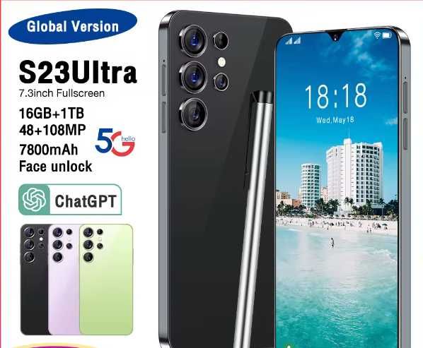 Ігровий Смартфон S23 Ultra, 16 + 1 ТБ