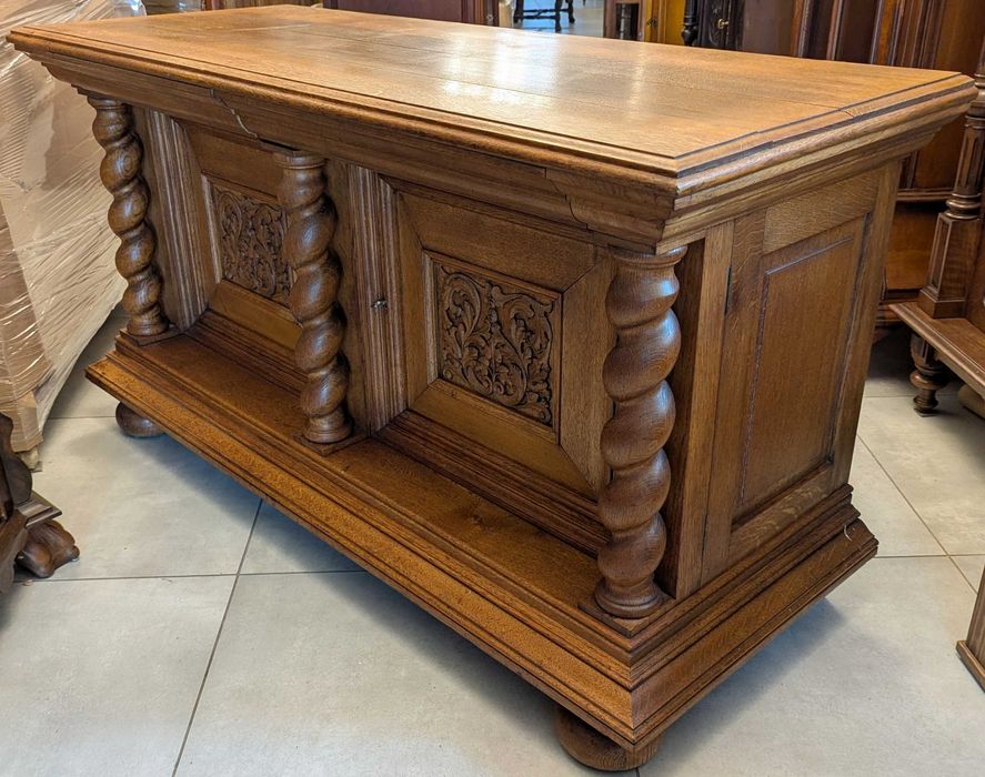 Piękna komoda,szafka neorenesansowa dąb