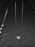 ASOS Naszyjnik 3 Łańcuszek Łańcuch Chain Sygnet Symbol Znak Srebrny