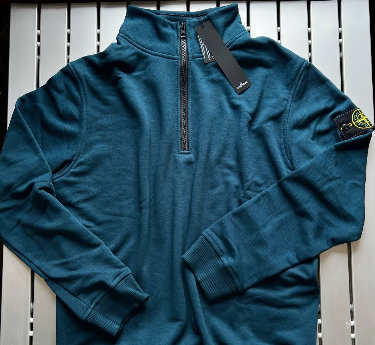 Зіп Світшот Stone Island - Зелена Кофта Стон Айленд - Зип Худі Стонік