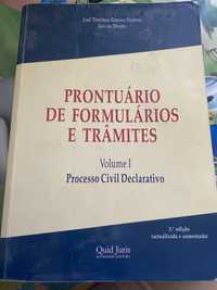 Prontuário de formulários e trâmites- volume I- processo civil declarativo