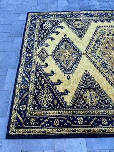 Idealny Geometryczny Duży Dywan Wełniany 292x201