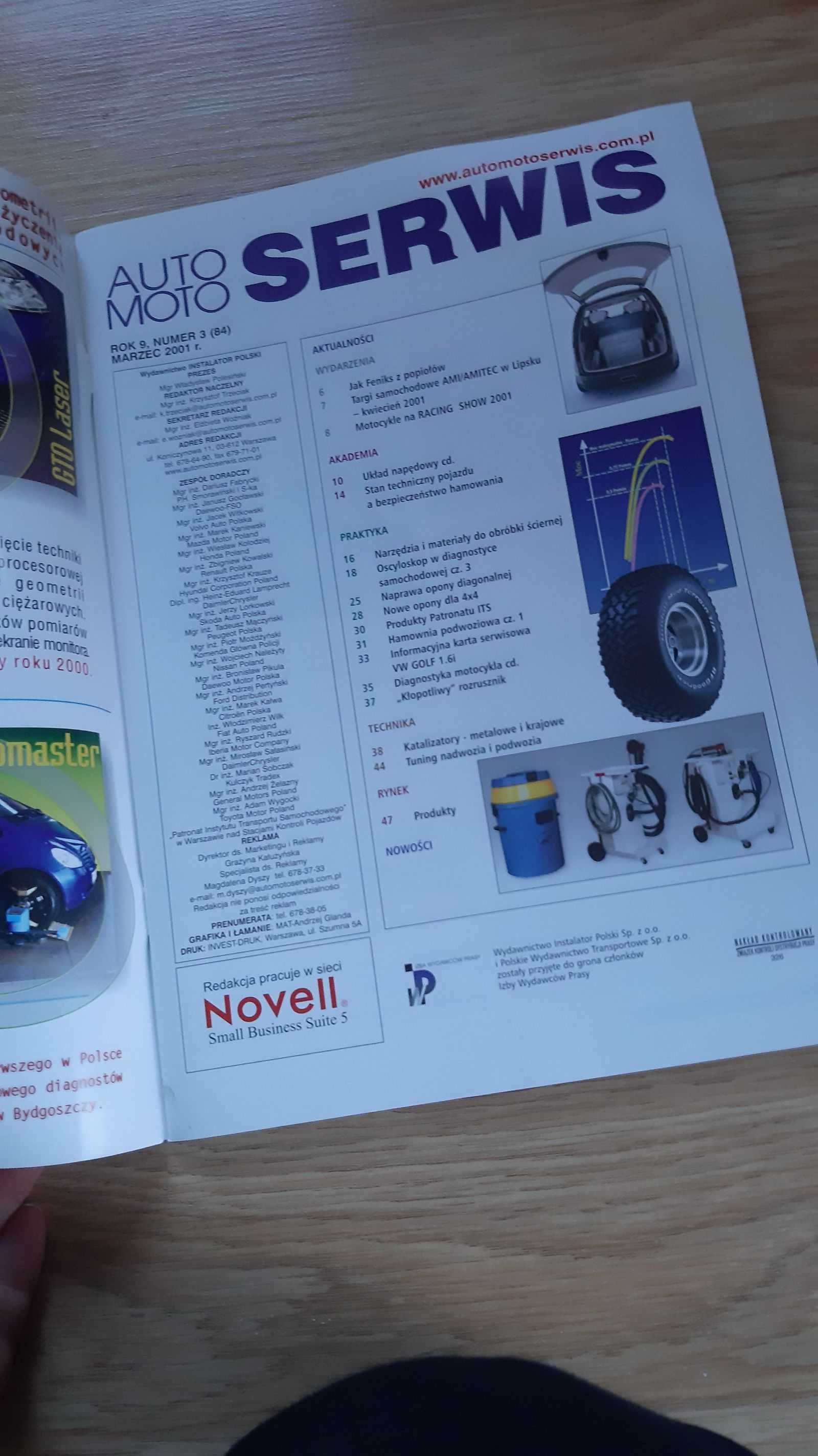 Auto Moto Serwis 3/2001 czasopismo
