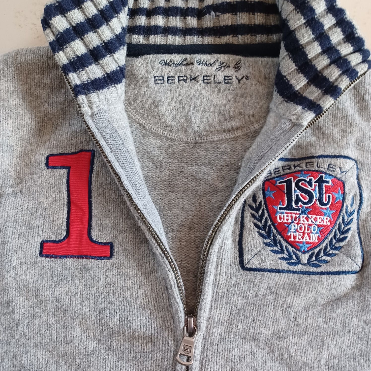 Sweter prestiżowej firmy Berceley 100% wełny M