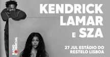 Vendo 2Bilhetes - Kendric Lamar and Sza (Estádio do Restelo-27/07/25)