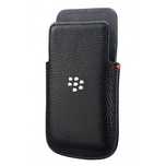 Leather Pocket Blackberry Q5 Black