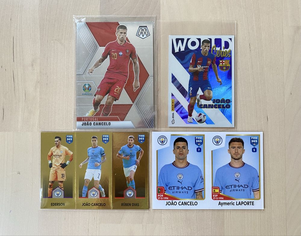 Cromos João Cancelo, Barcelona, Man City, Portugal Panini Topps Carta
