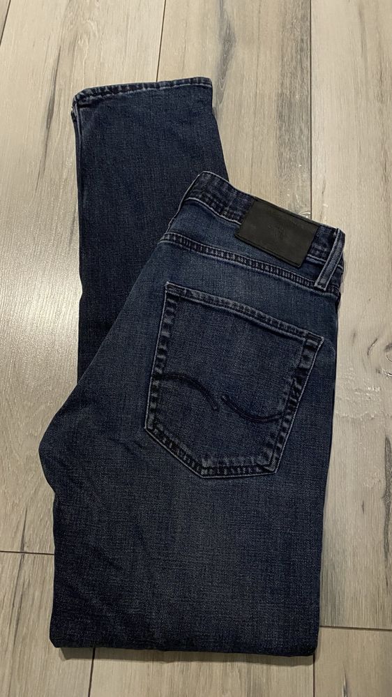 Spodnie Jack&Jones 29/32 COMFORT / MIKE granatowe męskie