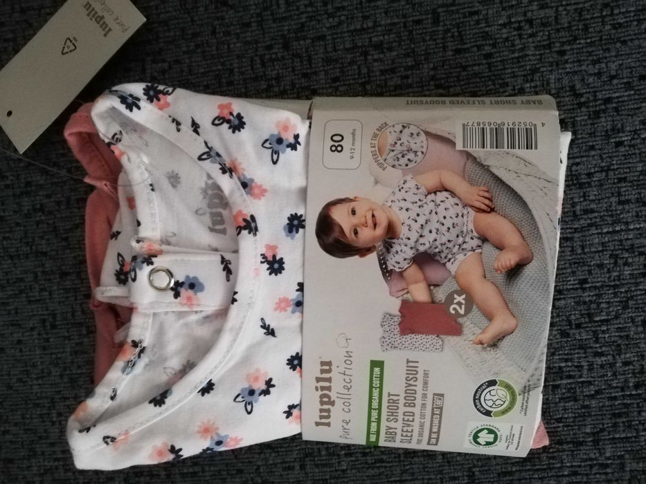 2x  body niemowlęce/rompers  Lupilu 80