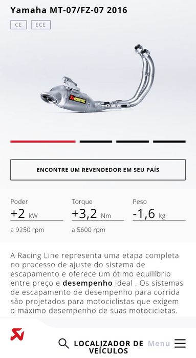 Ackrapovic  Titanium Yamaha MT 07 / Tracer 700 /XSR  (OFERTA DO ENVIO)