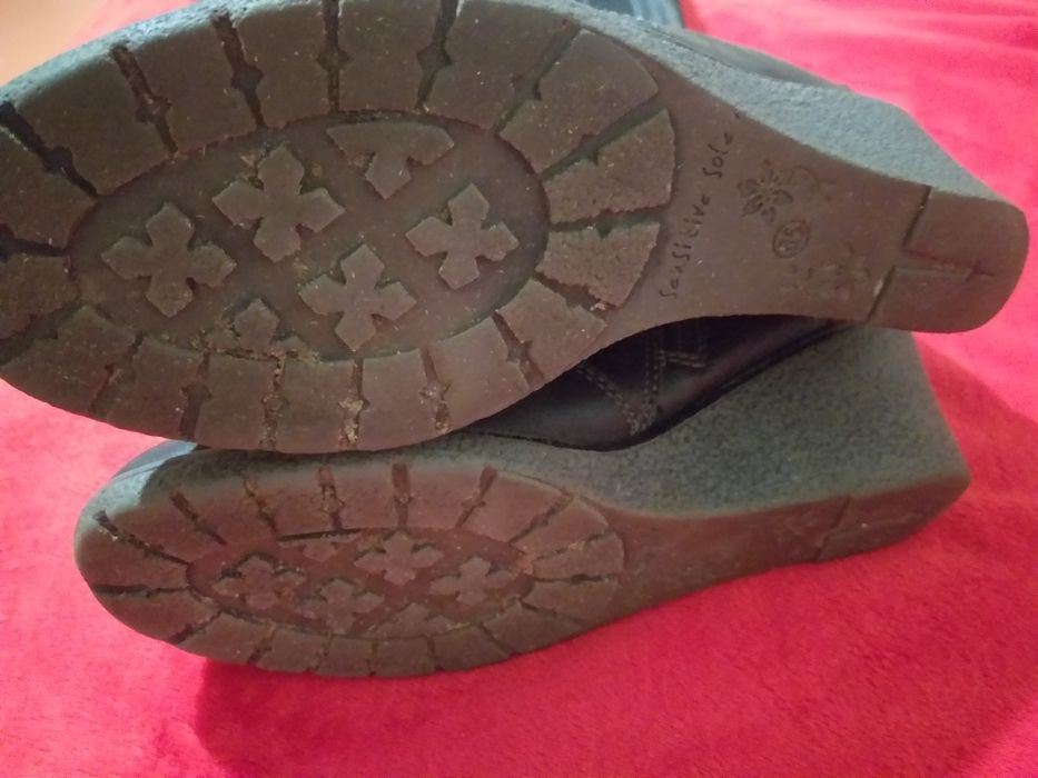 Шкіряні зимові чоботи 40 р. Єврозима. Нат. шкіра. Танкетка. Сапоги