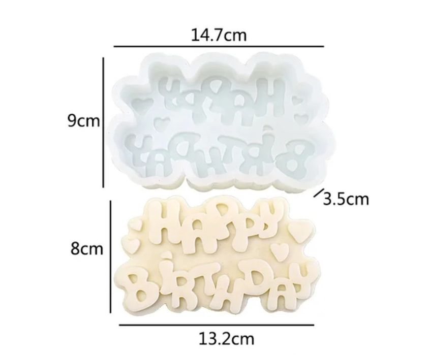 Forma foremka silikonowa Happy Birthday Sto Lat