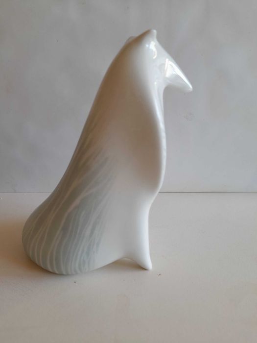 Figurka porcelanowa pies Collie Ćmielów sygnowana