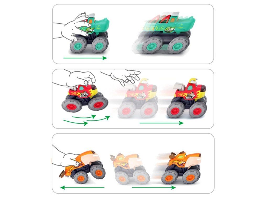 Autko Monster Trucks zestaw 3 pojazdy ZA3516