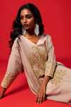 Nowa długa tunika kurta kameez S boho bohemian lato złoty haft orient