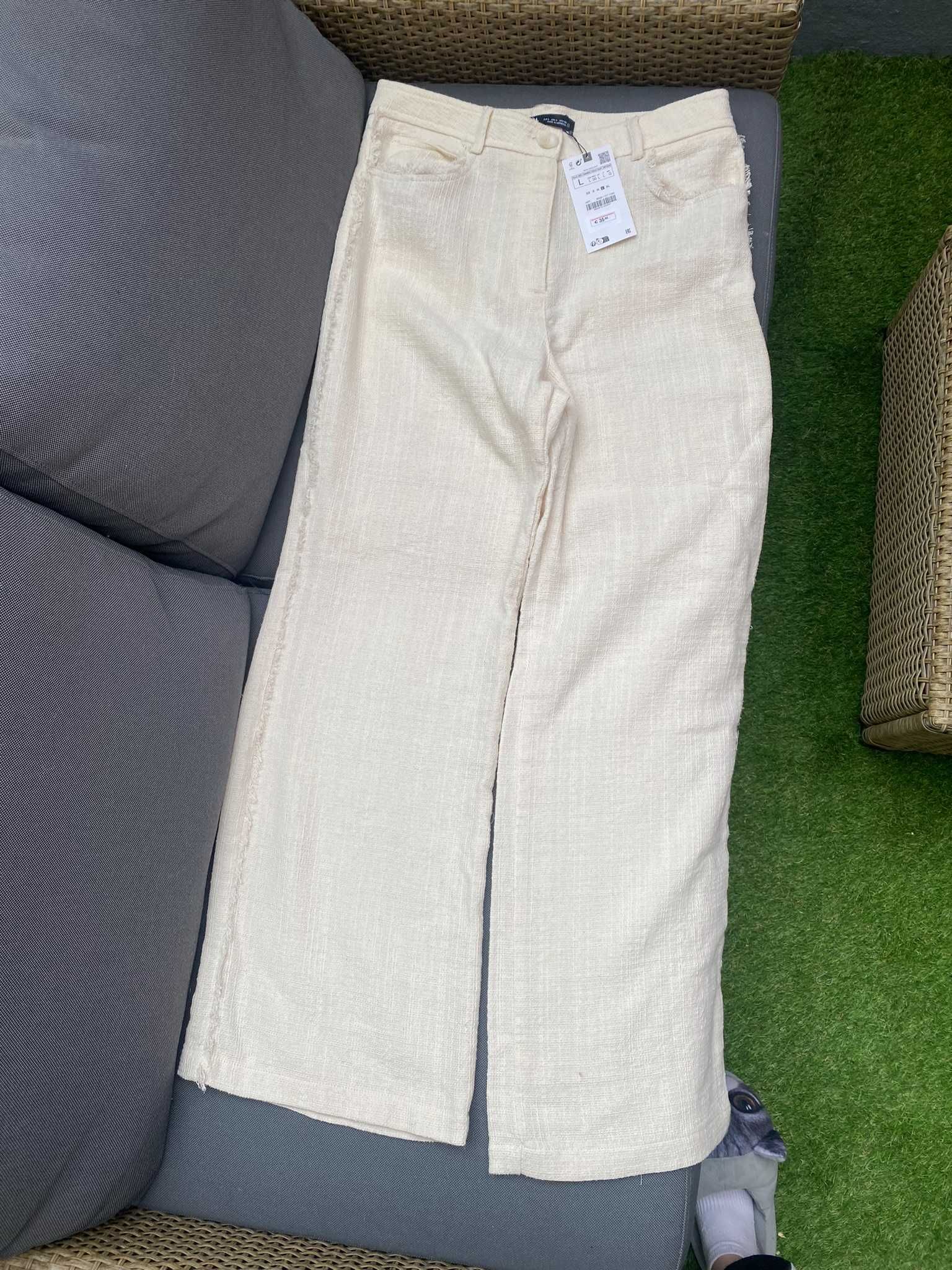 Calça Zara de Algodão - Nova com Etiqueta