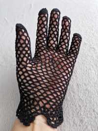 Rękawiczki vintage czarne