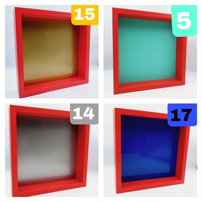 Red - Ramka Ekspozycyjna Dla Kolekcji Magnesów, Figurek Lego, Cobi