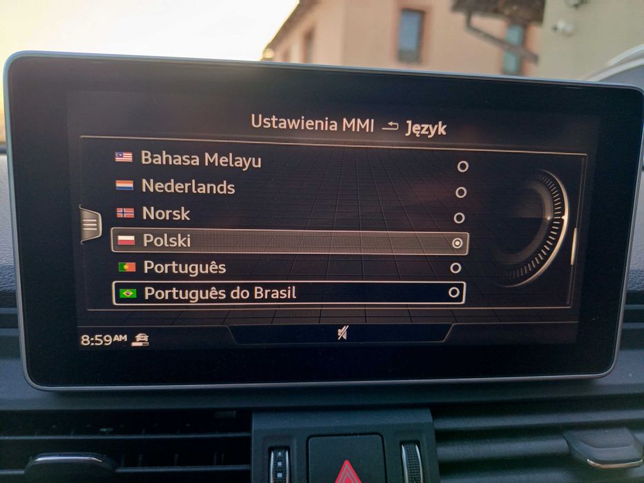 Konwersja z USA na EU Audi A3 A4 A5 A6 A7 Q3 Q5 Q7 Polski lampy mapy