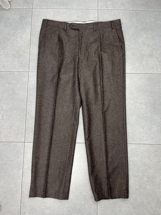 Брюки чоловічі з вовняної фланелі Canali zegna brioni suitsupply barba