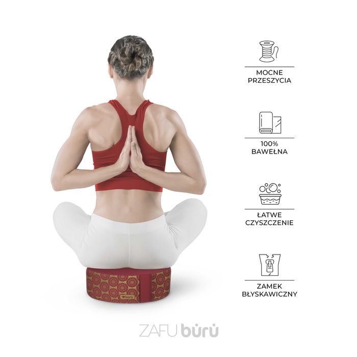 Poduszka do jogi i medytacji ZAFU z gryką – LOVEBURU