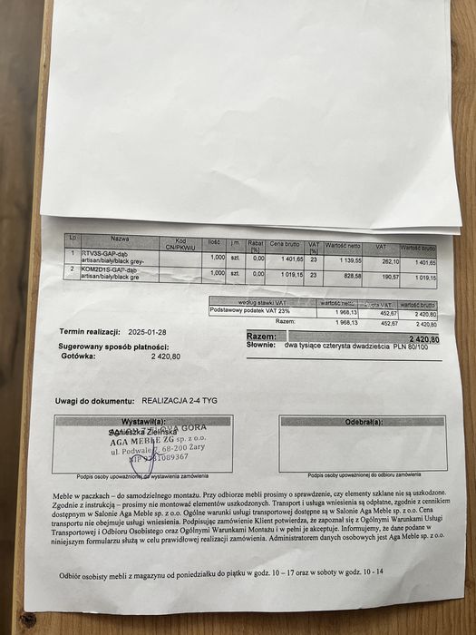 MEBLE Black Red White Gap Komoda + Szafka RTV