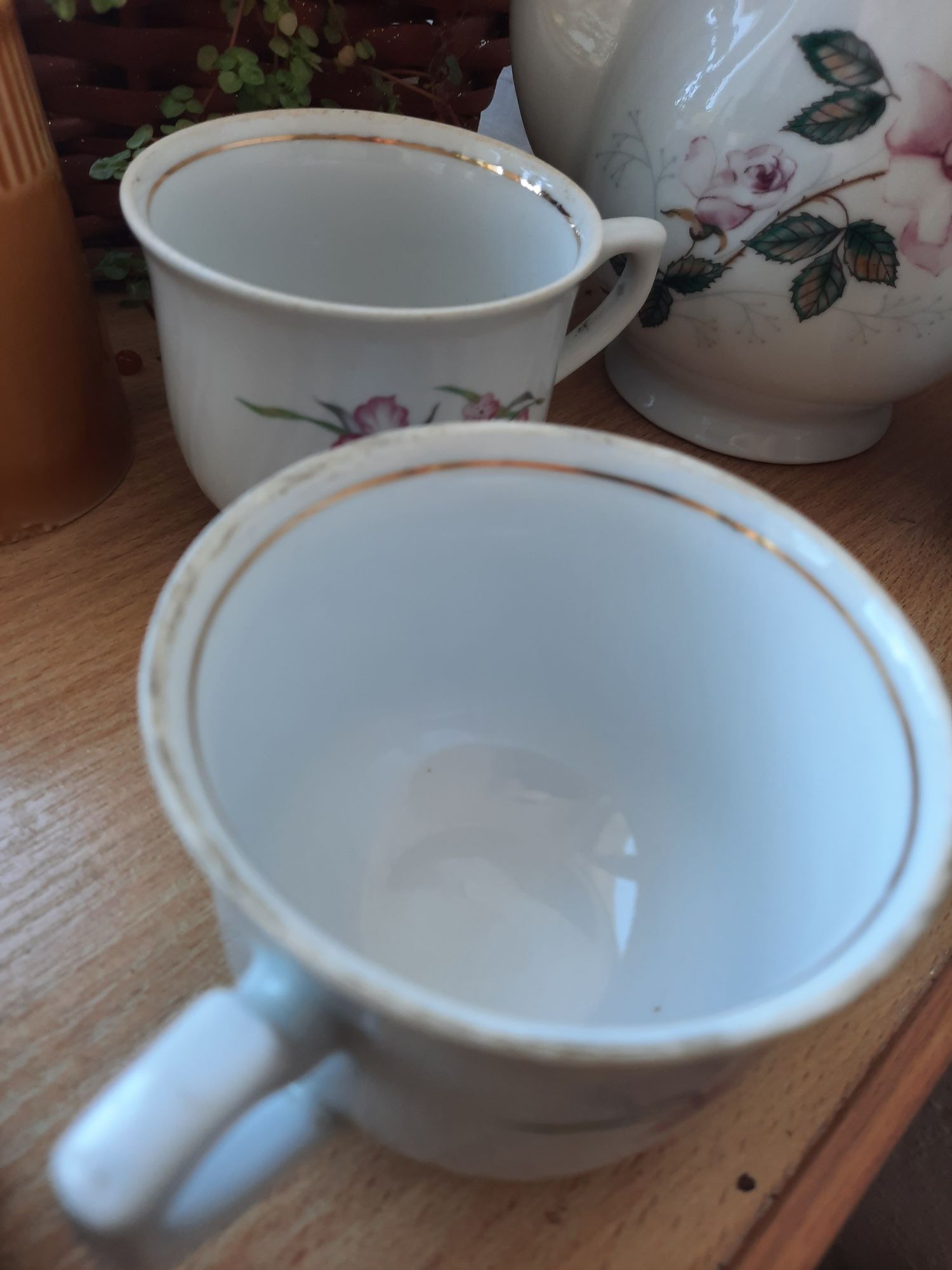 Zestaw z porcelany Książ,dzbanek plus filizanki