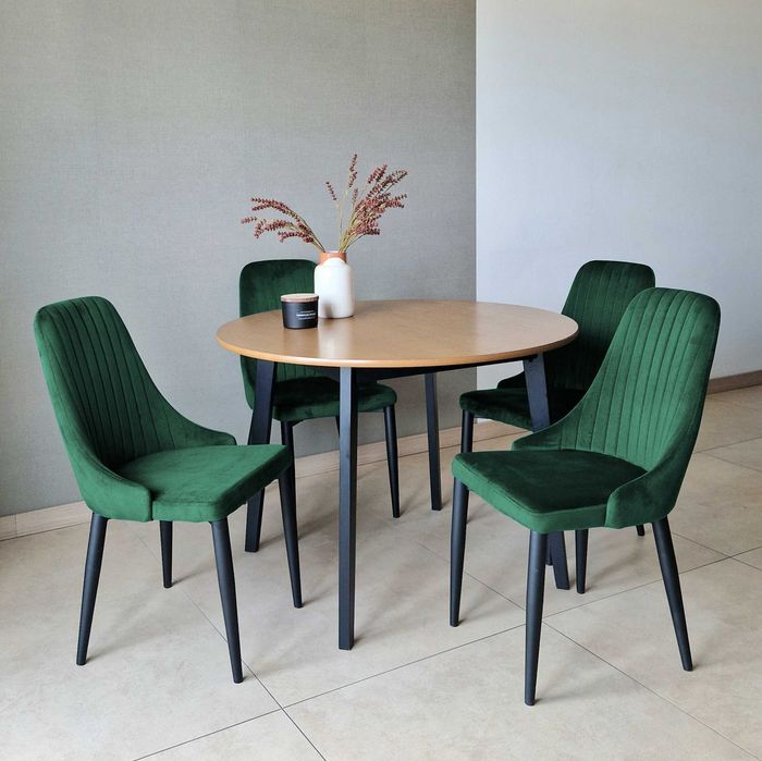 Welurowe krzesło tapicerowane do salonu i jadalni. Nowe. Wysyłka 24h