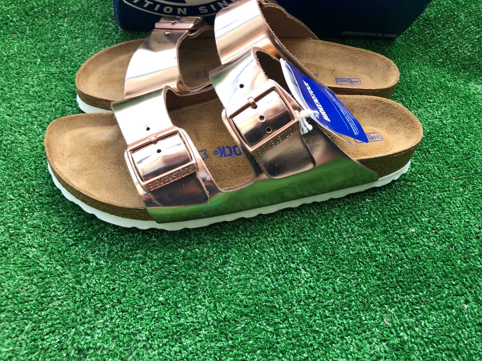 Сланцы birkenstock arizona metallic copper оригинал 39/40/41/43