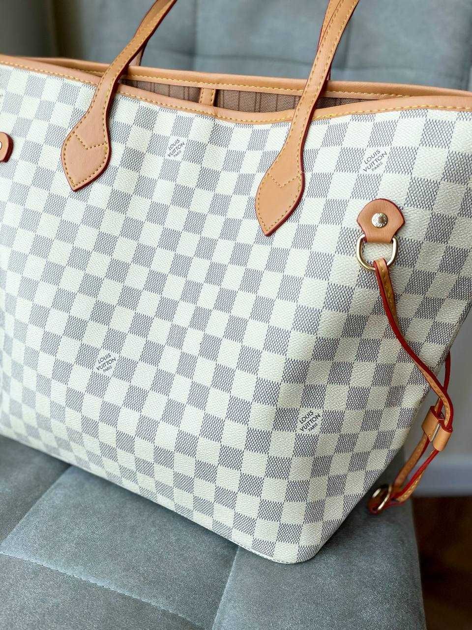 Damski shopper torebka duza Neverfull MM brazowa, sa rozne kolory