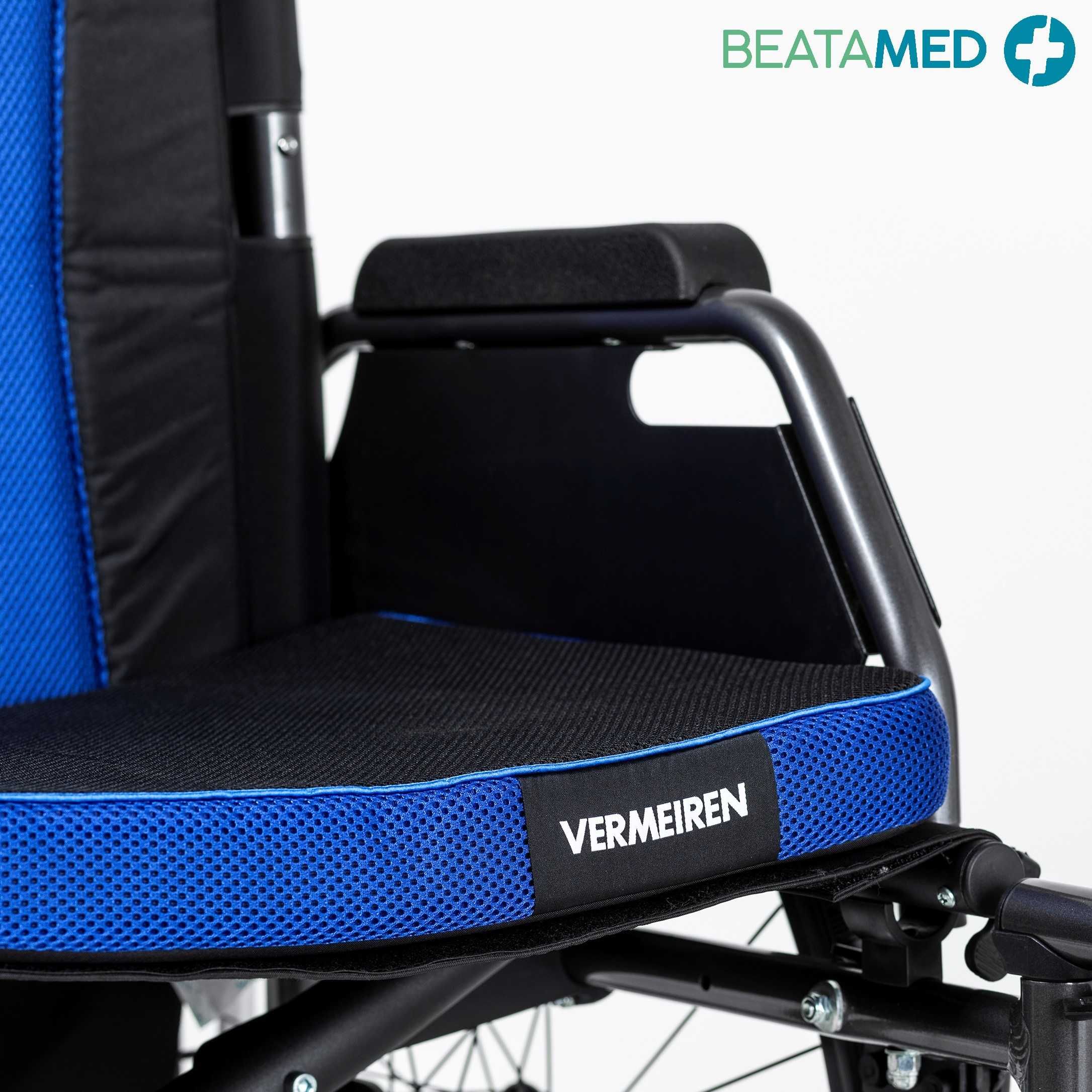 Wózek inwalidzki aluminiowy lekki składany.