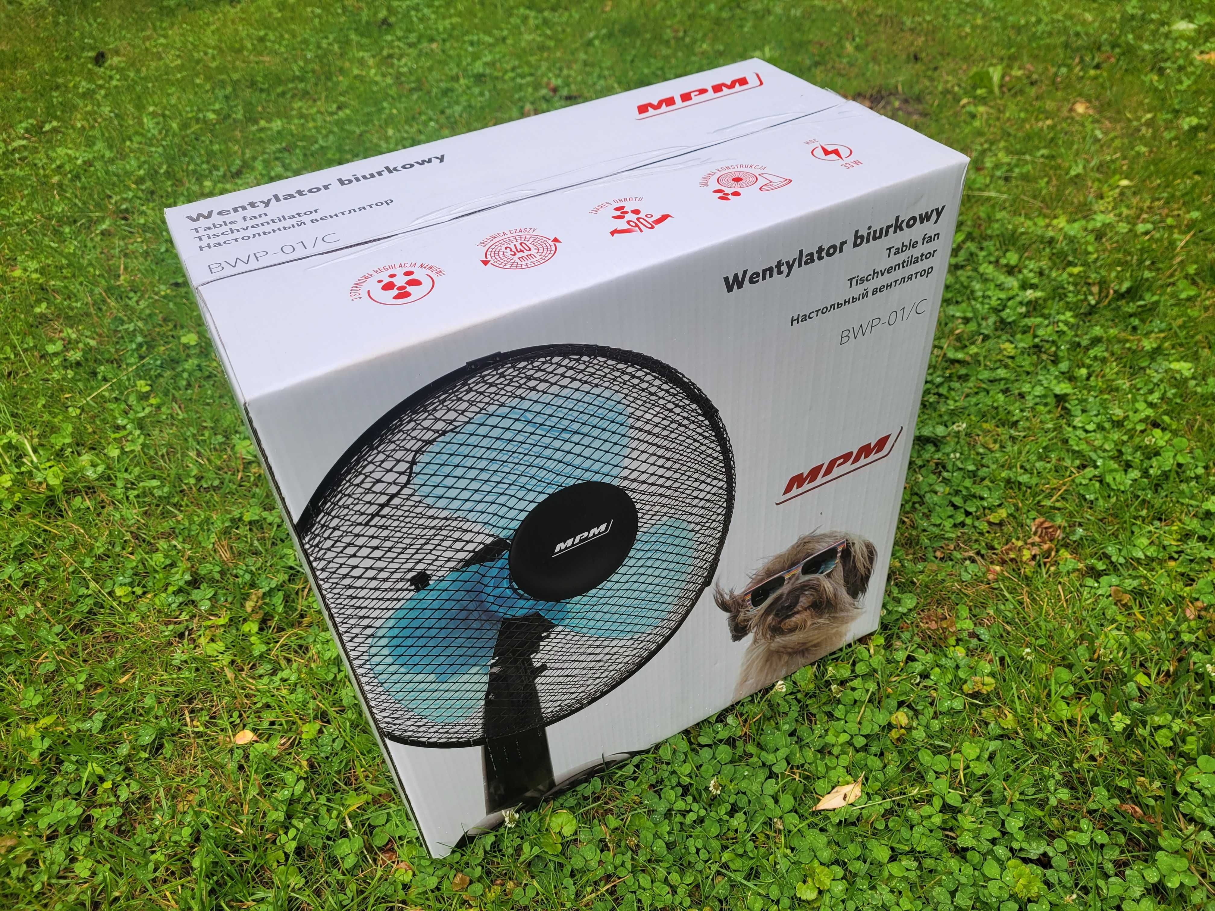 NOWY wentylator biurkowy MPM wiatrak BWP-01/C