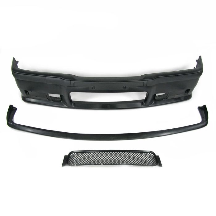 Para-choques Frontal BMW E36 2, 3, 4 portas, touring, cabrio, coupé e compact em plástico look M3 em plástico