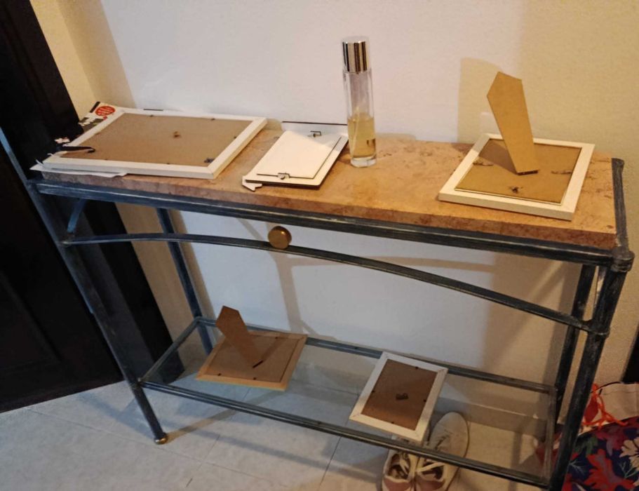 Móvel entrada em azul