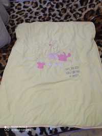 Детское одеяло, конверт, плед в коляску 100*85